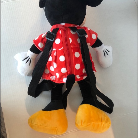 Disney Minnie Mouse Stuff Doll Back Pack NWT - Picture 6 of 11